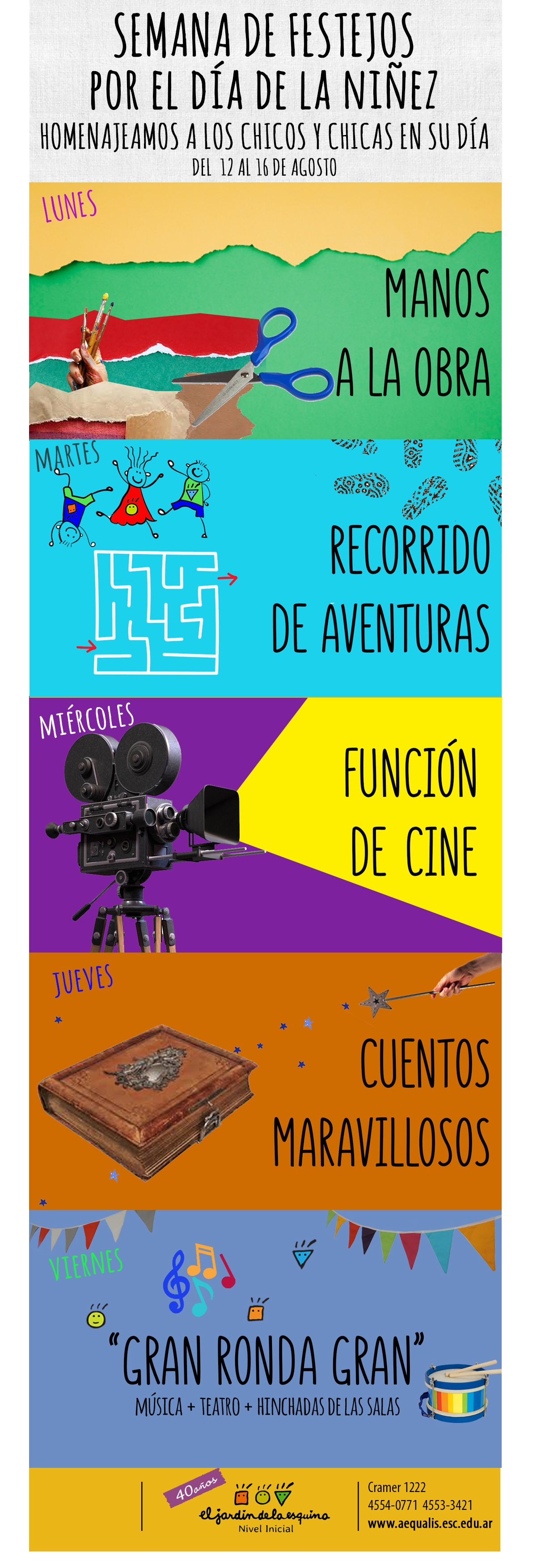 Semana de festejos por el día de la niñez Día 1