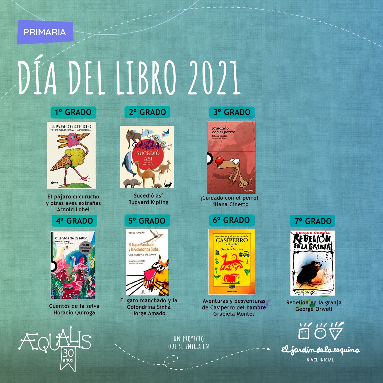 Día del libro 2021 en primaria